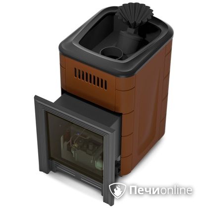 Газовая печь для бани TMF Таймыр Мини 2017 Inox закрытая каменка терракота в Калуге